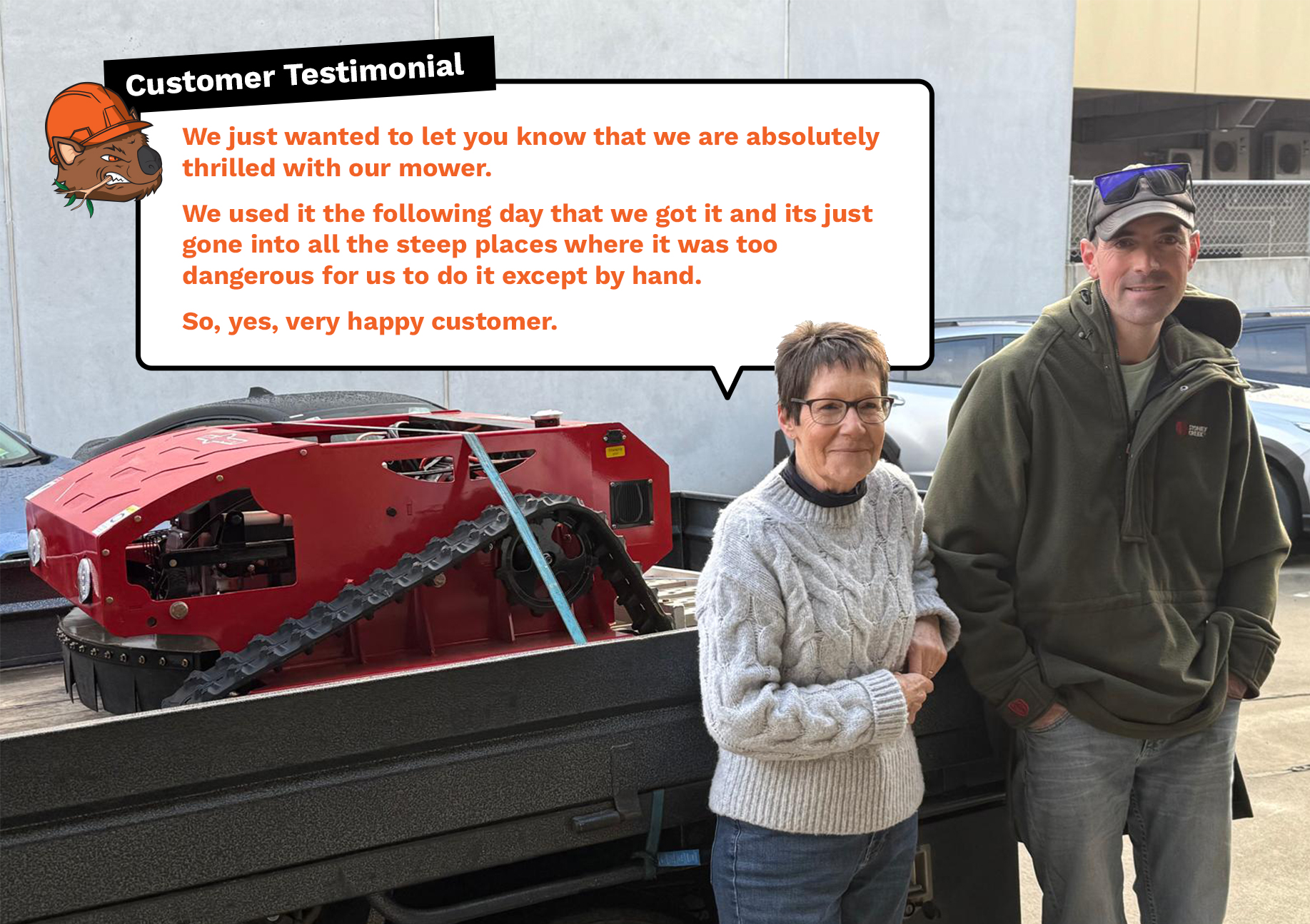 Great Feedback on our Remote Control Lawn Mower